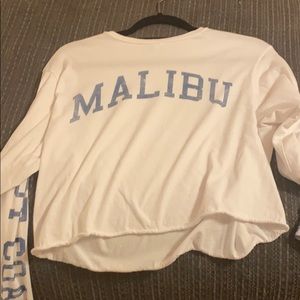 cropped Malibu long sleeve tee